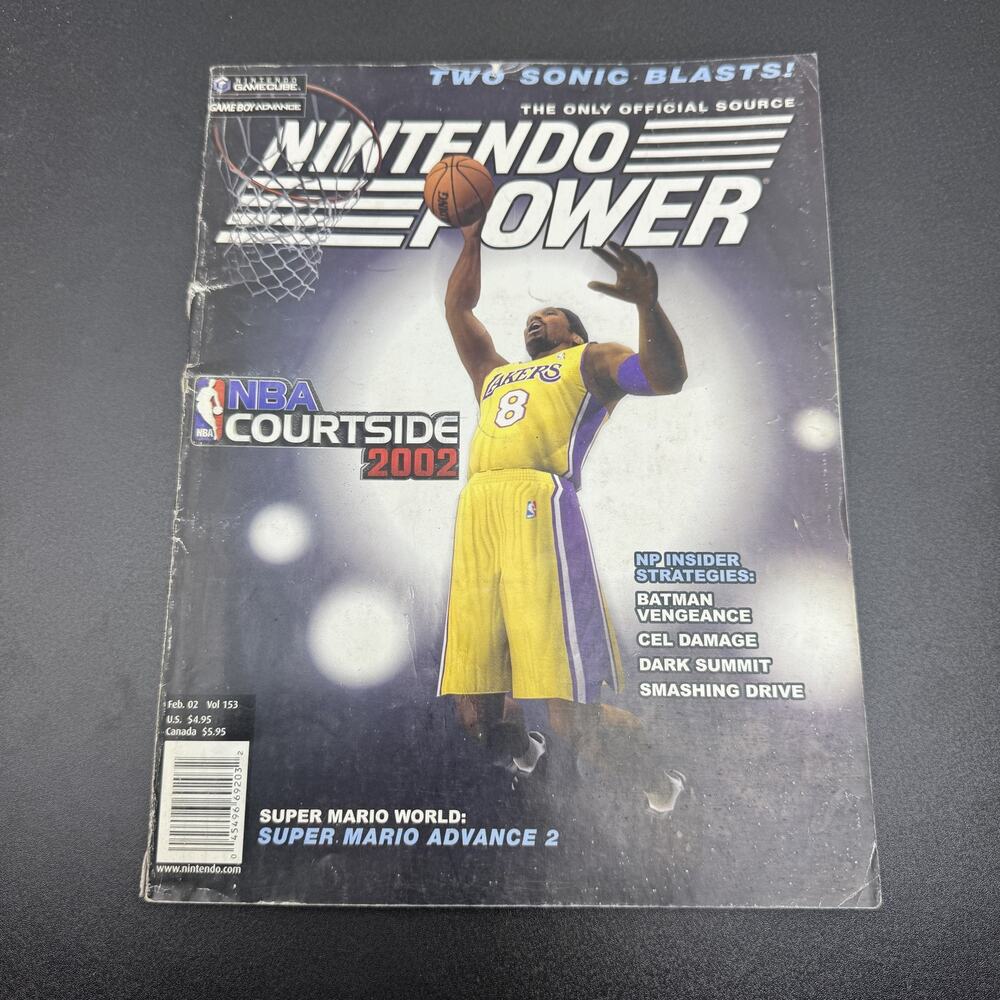 Nintendo Power Magazine Vol 153 Feb 2002 Kobe Bryant NBA Courtside GameCube GBA